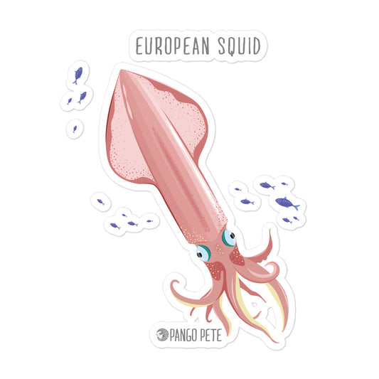 European Squid Large Sticker
