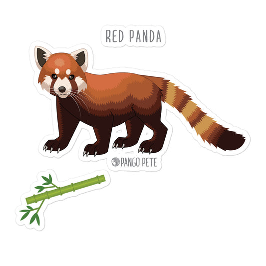 Red Panda Large Sticker