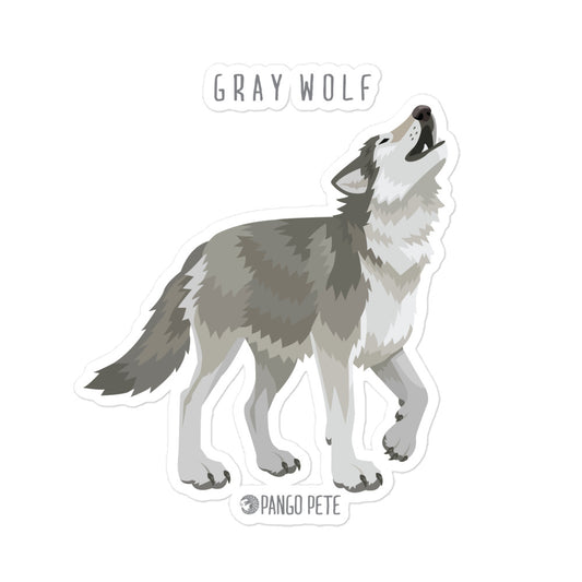 Gray Wolf Large Sticker