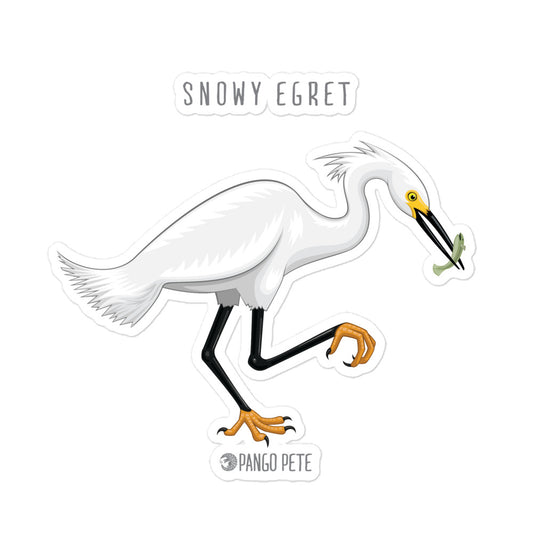 Snowy Egret Large Sticker