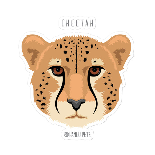 Cheetah Large Sticker