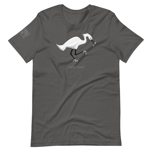 Snowy Egret Mono T-shirt