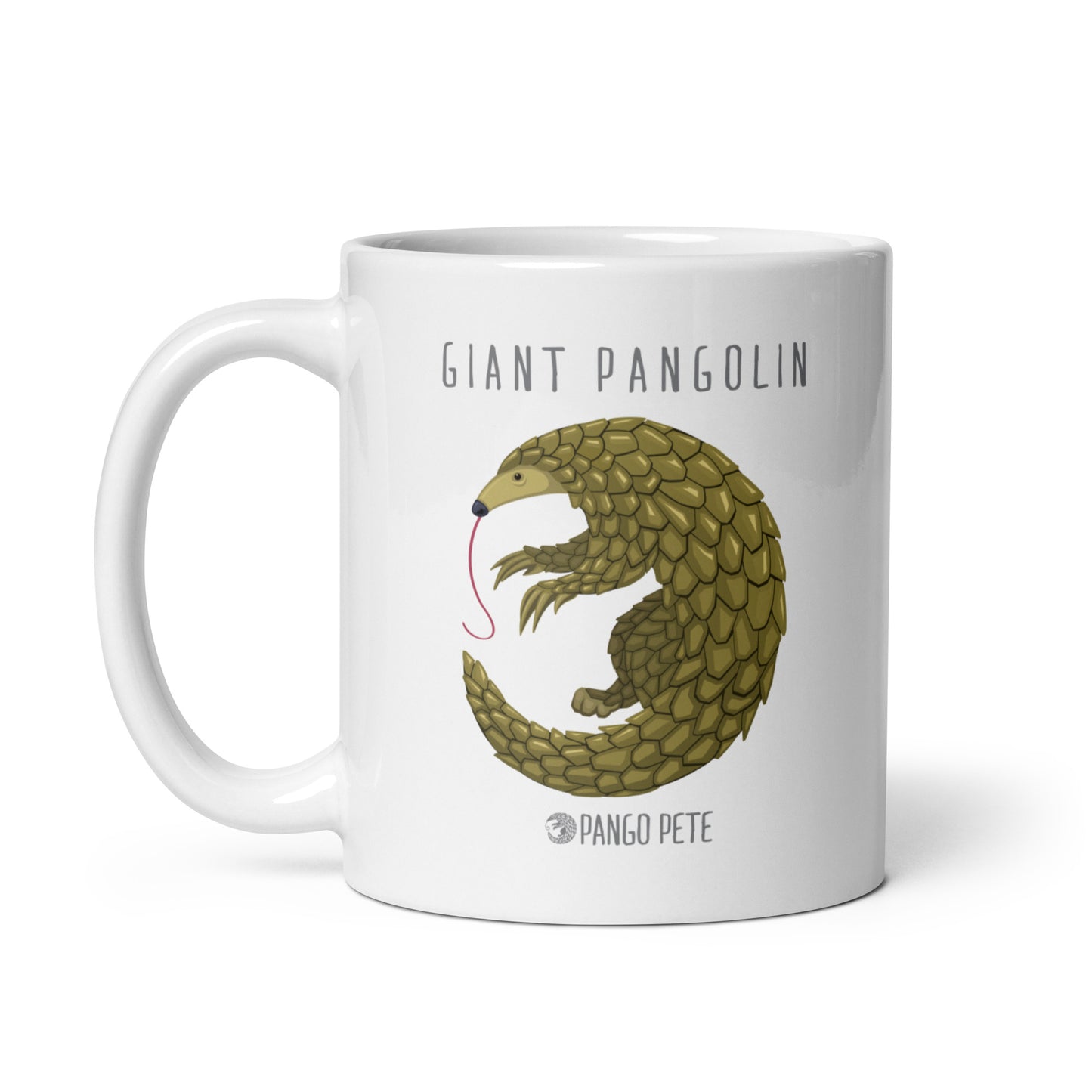 Giant Pangolin Mug — White, 11 oz.