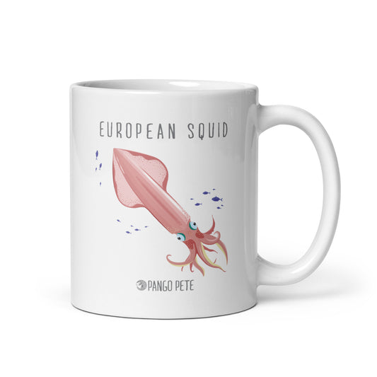 European Squid Mug — White, 11 oz.
