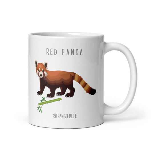 Red Panda Mug — White, 11 oz.